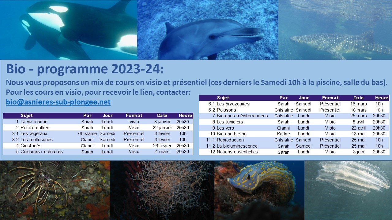 Programme Bio saison 2023-24